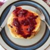 Strawberry Jam with Aged Balsamic on pancakes