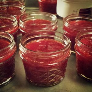 A fresh batch of Strawberry Jam.